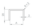 Kantenschutzprofil BASIC, V2A