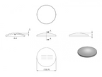 Zeichnung Rohrabschlussschale für Rohr Ø 33,7 mm