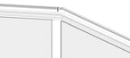 flexibler Verbinder für Rund-Nutrohr, abwärts 25-55°, V2A / V4A
