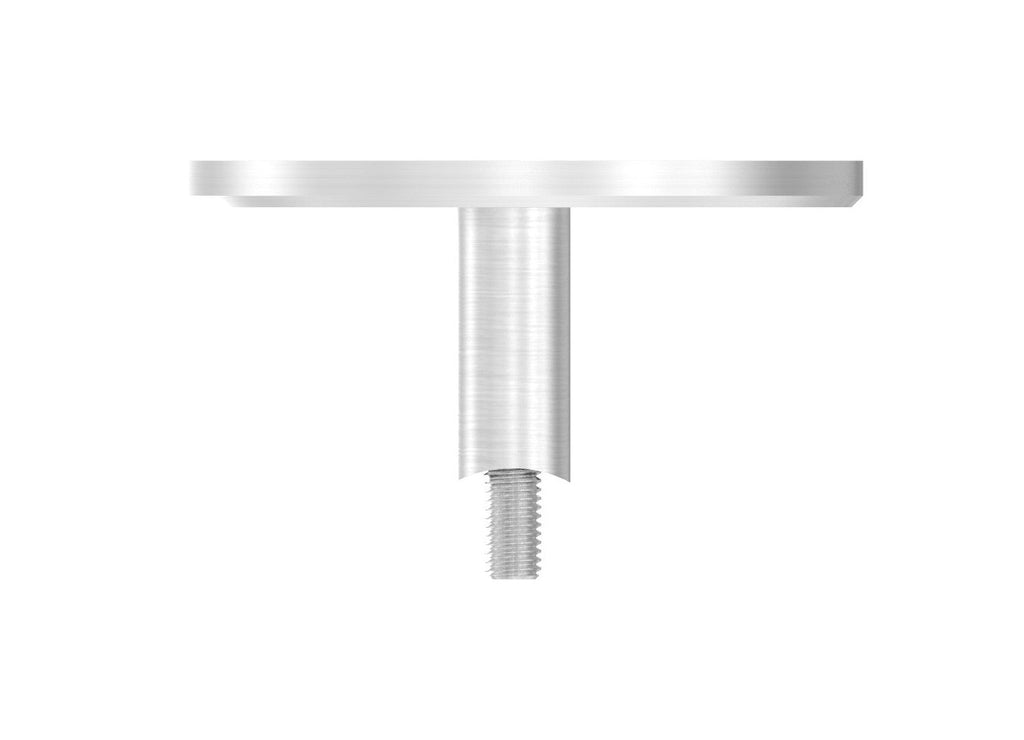 Edelstahl Wandbefestigung für Geländerpfosten 42,4 mm, mit 2 Langlöchern, V2A