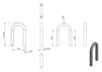 Zeichnung Rohrbogen Ø 33,7 x 2,5 mm, Radiusmitte 78,0 mm
