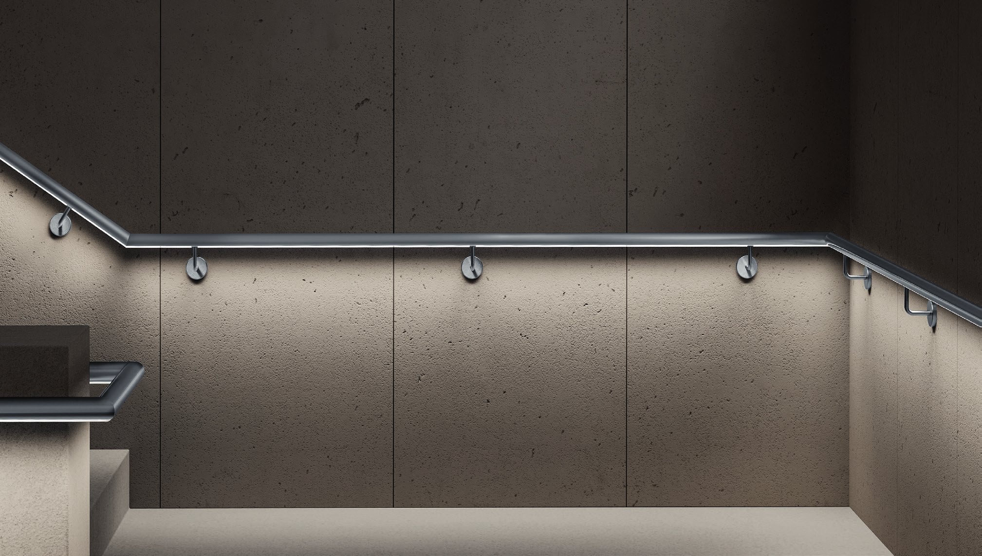 LUNORA® LED-Handlaufsystem – technik wand